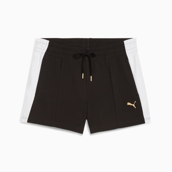 T7 Pintuck 4" Shorts Women, PUMA Black, extralarge